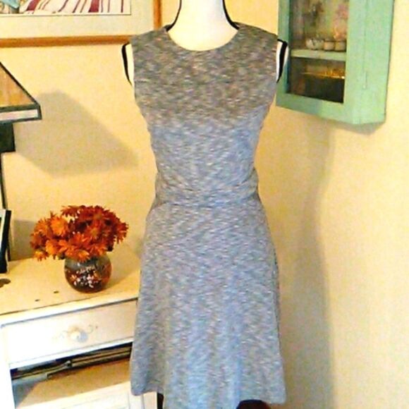 Dalia Gray Knit Dress - Picture 1 of 11